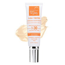 Suntegrity 5 in 1 Crema Solare Minerale Tinta per Viso (SPF 30-60 ml) - Chiara | BB Cream Idratante