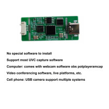 AHD-Zu-USB-Erfassung Analoges Signal zu Digitalem USB-Kameramodul AHD-Zu-Typ-C-Modul UVC-Freies Laufwerk für Android(A)