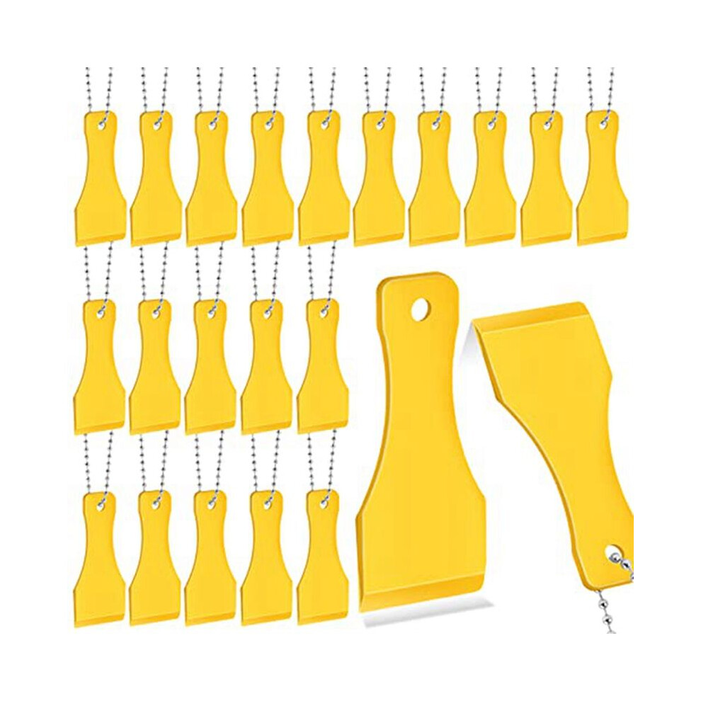 20 Pcs Plastic Scraper Tool Keychain Lottery Ticket Scratcher Tool Keychain Scraper For Lottery Tcket Scratcher Keyring 6031595586338