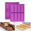 4 PièCes Rectangle Silicone Moule  Bar Maker Chocolat Cornbread Cheesecake Savon Moule 3
