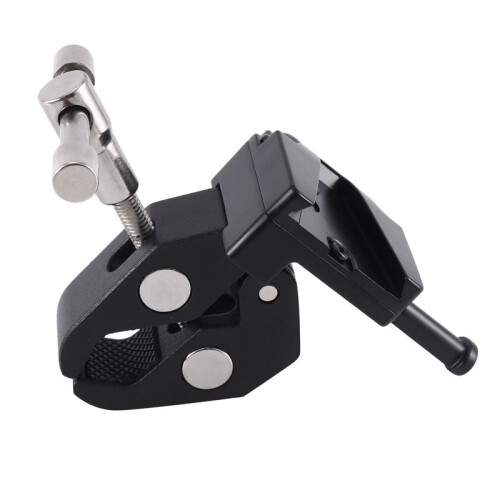 Super Crab Clamp with T Handle & Universal V-Lock Mount Quick Release Adapter for DSLR Camera Battery Mounting 1