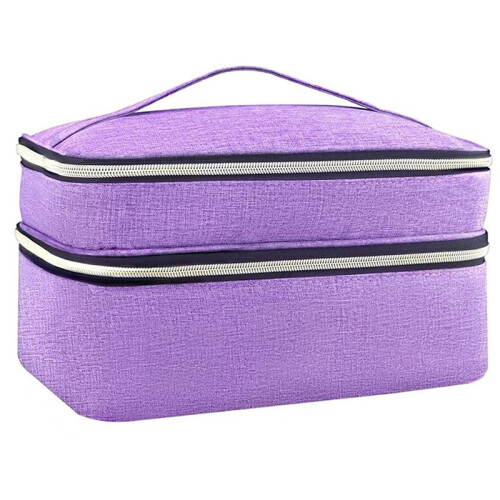 Sewing Supplies Organizer Bag, Double-Layer Sewing Box Organizer Accessories Storage Bag,B
