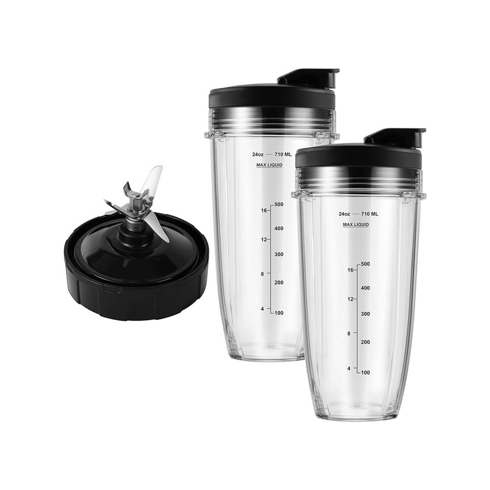 Blender Replacement Parts For 24Oz Blender Cups With To-Go Lids, 7 Fins Extractor Blade 4711289035442