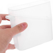 Cheese Slice Storage Container,Cheese Slice Holder Tea Bag Organizer Box Airtight Food Keeping Box Container White