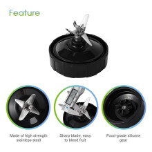 Blender Replacement Parts for , 24Oz Blender Cups with To-Go Lids, 7 Fins Extractor Blade