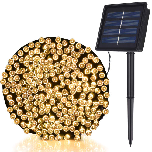 TEKLED Solar String Lights | 200 LED Decorative String