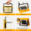 100W LED Solar Work Light Portable, 10000LM 12000mAh 4