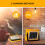 100W LED Solar Work Light Portable, 10000LM 12000mAh 2