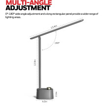 Honeywell Upgraded LED Desk Lamp - H01 Pro Sunturalux Foldable Desk Light with USB A+C Charging Port, 3 Color Modes Dimmable Table Lamp for Home Of