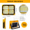 100W LED Solar Work Light Portable, 10000LM 12000mAh 6