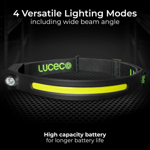 Luceco Luceco LED Flexible Head Torch with USB and PIR Motion 2