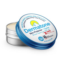 Dermatone Protecteur Cutané Zinc | Baume pour le Visage & les Lèvres | Crème Barrière Soleil, Vent & Froid | Écran Solaire SPF 30