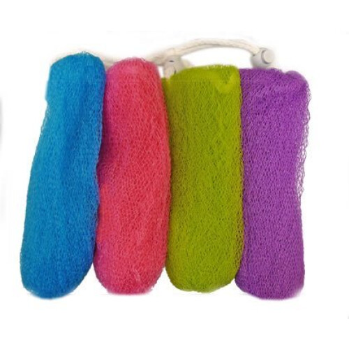 Aquasentials Exfolierende Netz-Seifenbeutel (4er-Pack, Farben assortiert)