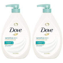 Dove Gel Douche, Peau Sensible, 34 Fl Oz (Pack de 2)