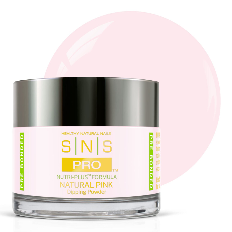 Sns Healthy Natural Pink Sns Nail Dip Powder, Gelous Color Dipping Powder - Natural (Natural/Nudes, Sheer), Pwnp02 - Long-Lasting Acrylic Nail Color & Polish Lasts 14 Day