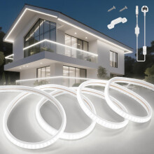 KSIBNW LED Strip Light 20M Waterproof Outdoor Garden, 220V 240V Neon Outside LED Light Strips Cuttable Rope Lights Flexible Neon Rope for Kitchen