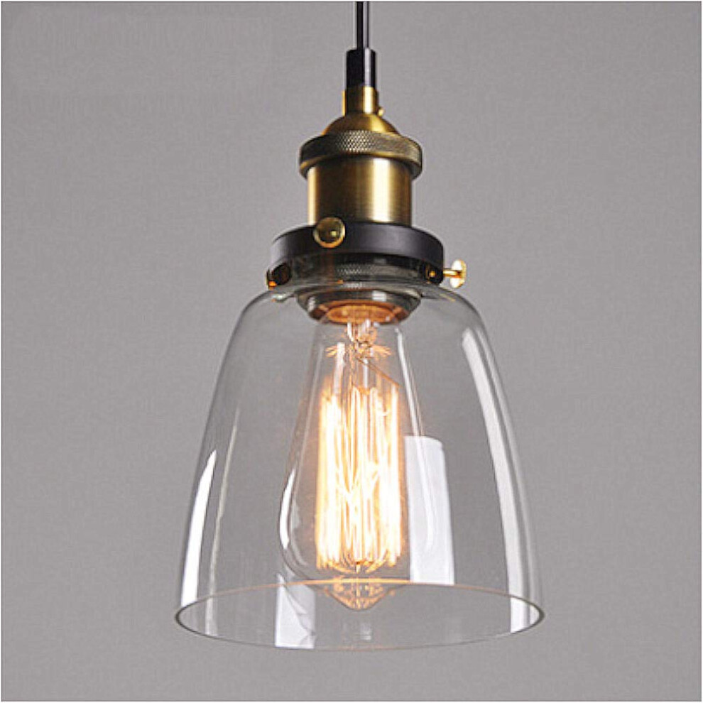 Lampop Pendant Industrial Ceiling Lamp Glass Shade Retro Ing Vintage Hanging Lamp Chrome Base E27 Chandelier For Kitchen Dining Room Loft Light 88221496