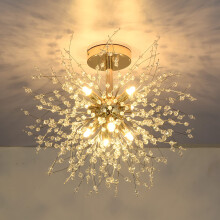 Rayofly Modern Crystal Chandeliers Ceiling Light, Firework