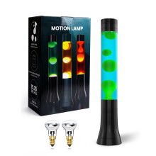 Klarlight Lava Lamp Green Wax Blue Liquid Soothing Motion