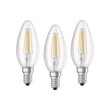 OSRAM LED Filament Bulb Candles 4W = 40W E14 Clear Neutral
