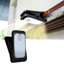 Hqynss Clip On Solar Lights Outdoor 1500mAh, New Enhanced LED Outdoor Solar Light, Motion Detection Sensor Light, Waterproof Atmosphere Decorative Li