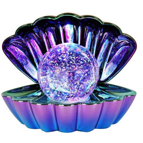 Dnaaz Opalescent.Metallic-Col.Ch'g Clam wt Glitter Pearl