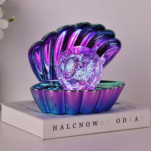 Dnaaz Opalescent.Metallic-Col.Ch'g Clam wt Glitter Pearl 2