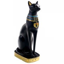 Harz äGyptische Katze Bastet Figur Anime äGyptische GöTtin Statue Skulptur Zuhause Bar BüRo Desktop Dekoration (Groß)