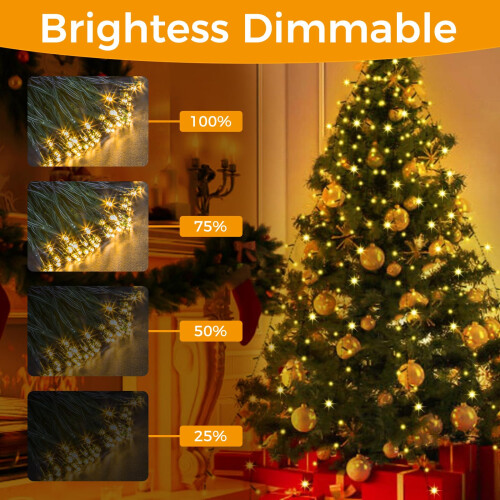 litogo Christmas Tree Lights 480LED Mains Powered, Warm 2