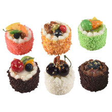 6Pcs Artificial Simulation Cake,Realistic Cupcake Bread Dessert Model Fake Display Cake Photography Prop Home Decoration