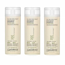 GIOVANNI Tea Tree Triple Treat Shampoo - Koelende Pepermunt, Eucalyptus & Rozemarijn, Versterkt & Verjongt Haar