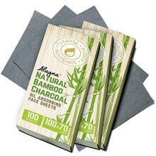 Oil Blotting Sheets for Face Natural Bamboo Charcoal Blotting Paper for Oily Skin Oil Absorbing Tissues Beauty Blotters Remove Excess Shine Organic Bl