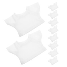 40Stk Mini T-Shirts Baumwolle Weiß Für Bärenpuppen Stylisch Und Robust