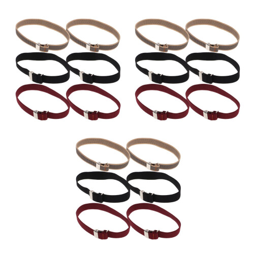 9Paare Elastische Ärmelhalter Für Männer Armbänder 2