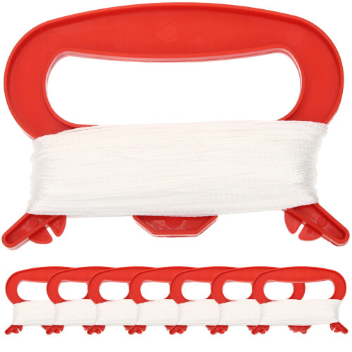 40Stk Roter Outdoor Kite Spool Mit Langlebigem Kunststoffgriff