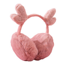 2Stk Weiche Plüschensohren Ohrwärmer Rosa Warm Für Kinder Outdoor