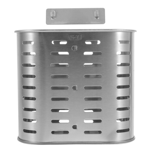 2Stk Edelstahl Besteck Abtropfbehälter Stäbchen Gabel Löffel Organizer