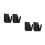 4Pièces Support Mural Stable Pour Code-Barres Noir Plastique 5