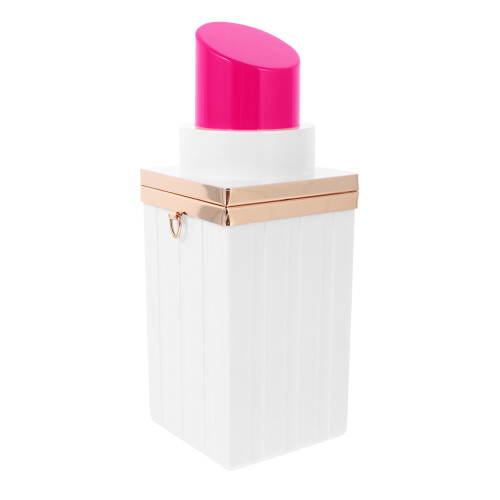 2Stk Clutch Bag Lippenstift Design Pink Mit Kette, Abend 2
