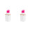 2Stk Clutch Bag Lippenstift Design Pink Mit Kette, Abend 9