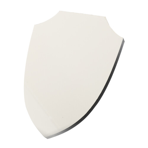 2Pcs White Sublimation Blank Shield for DIY Crafts Party Game Decor 1