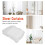 Window White Sheer Curtains 108 Inches Long 2 Panels Sheer White Curtains Clear Curtains Basic Rod Pocket Panel 3