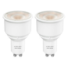 TobeBright 7W GU10 Long Neck LED Bulbs Non-dimmable Warm White 3000K, GU10 Long Neck LED Bulbs 75mm Long Barrel Reflector Bulbs for Living Room Kitch