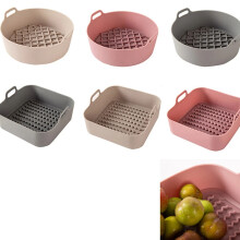 AirFryer Panela de Silicone Multifuncional Air Fryer AcessóRios para Forno PãO Frango Frito Pizza Cesta Assadeira D