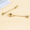 16PCS Dessert Spoon and Fork Set Cake Fork Coffee Spoon  Fruit Fork Stainless Steel -Gold 5
