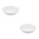 2Pcs White Ceramic Lace Pizza Baking Tray Non-Stick Oven Pan 10