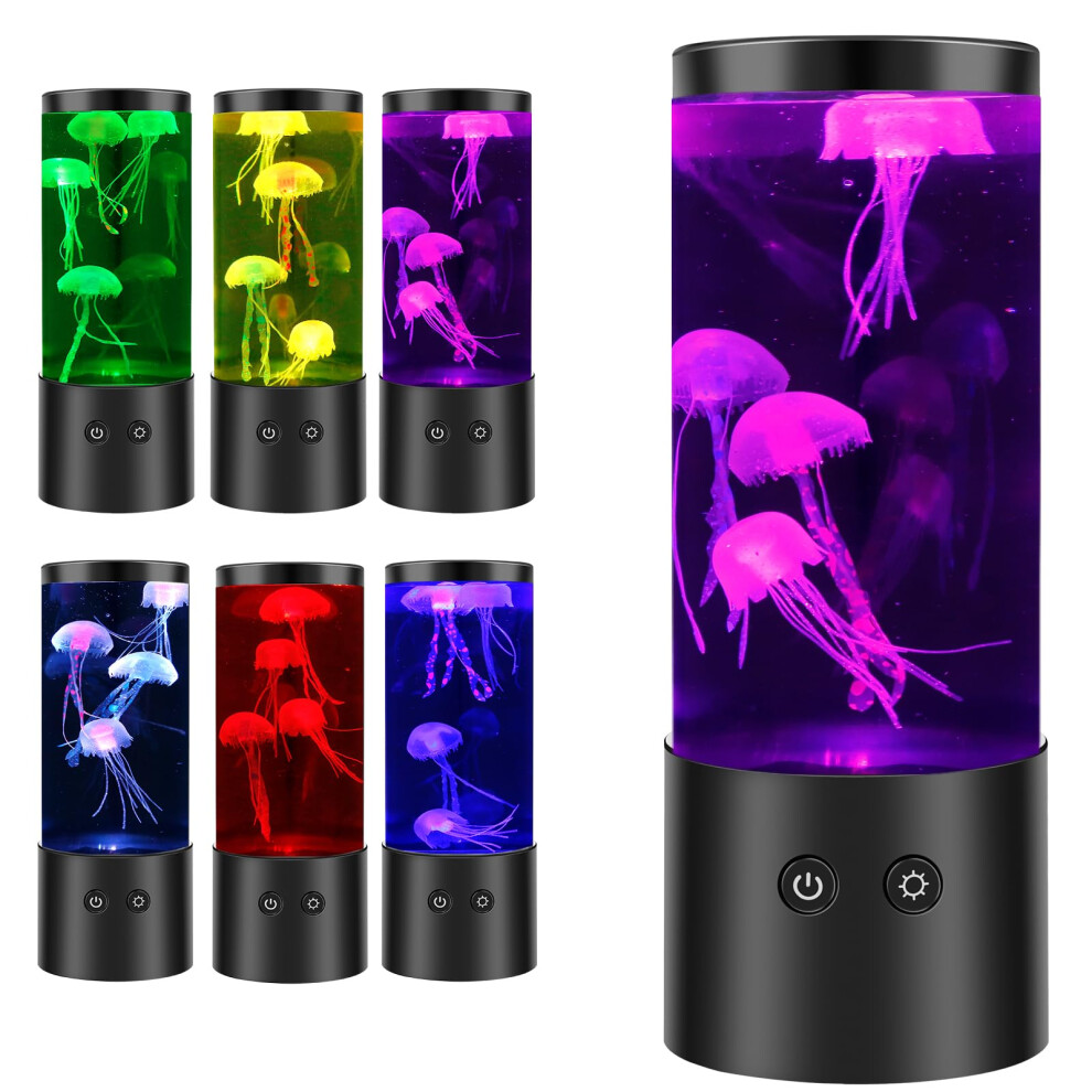 Jellyfish Lamp Jelly Fish Lava Lamp Aquarium Sensory S With 7 Change Colours Modes Realistic Jellyfish Tank Mood Usb/Battery Operate Light 42783817