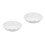 2Pcs White Ceramic Lace Pizza Baking Tray Non-Stick Oven Pan 8