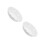 2Pcs White Ceramic Lace Pizza Baking Tray Non-Stick Oven Pan 4