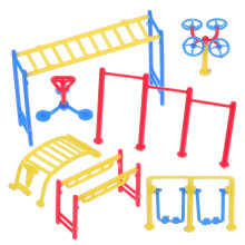 2Sets Plastiksportgeräte Modell, Fitness Für Sandtisch